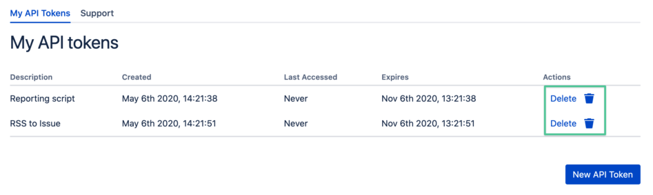 Revoking tokens