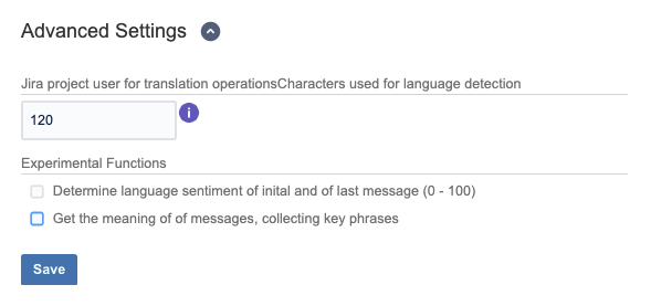 advanced settings