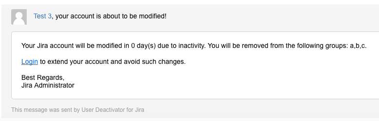 Warning about being removed from groups